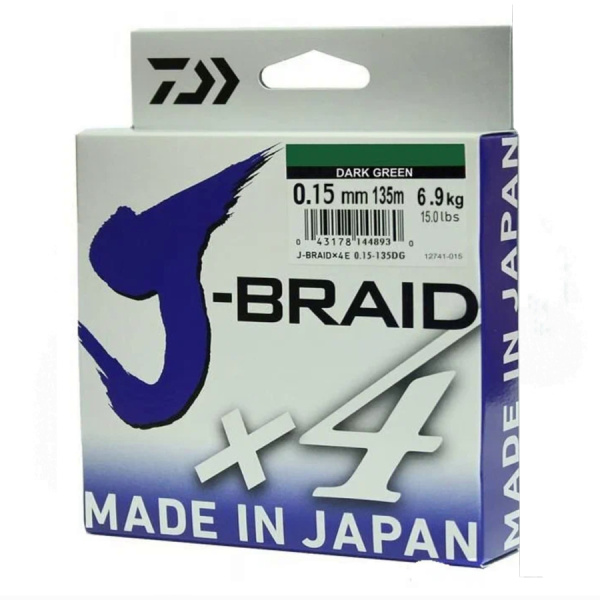 Шнур Daiwa J-Braid X4 0.15 mm