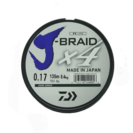 Шнур Daiwa J-Braid X4 0.17 mm