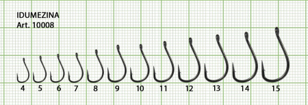 Крючок IDUMEZINA-RING №5 с ушком, покрытие BN (10 шт)
