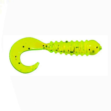 Приманка ZUB-TWIST-NANO  30мм(1,2")-15шт, (цвет 310) желтый с блестками Приманка ZUB-TWIST-NANO  30мм(1,2")-15шт, (цвет 310) желтый с блестками