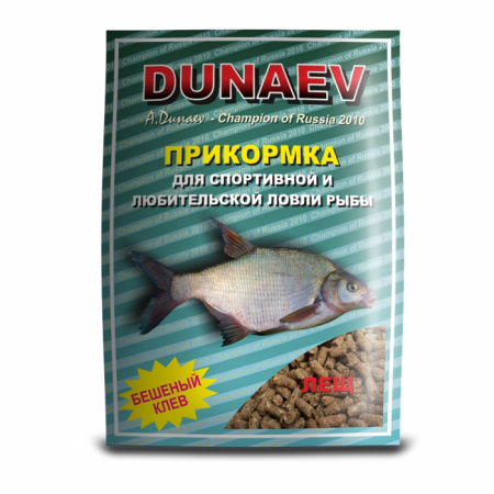 Прикормка "DUNAEV КЛАССИКА" 0.9кг  гранулы Лещ