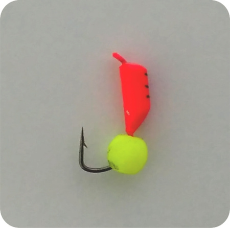 Безнасадка 2,5 красный, неоновый шар, 0,5гр. желтый