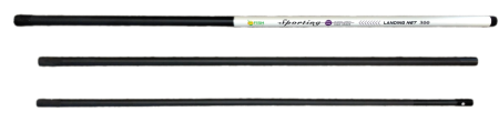 Рукоять для подсачека "Sporting" FISH CRYSTAL  телескопическая,  карбон 3 секций, 3,0 м.