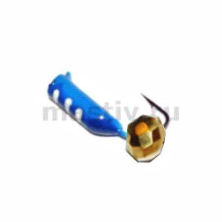 Безнасадка 2 синий, гр шарик, 0,5гр. золото