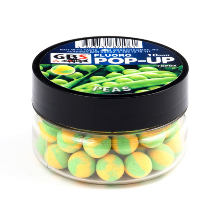 Бойлы GBS Baits Pop-up плавающие 8мм 40гр Peas Горох