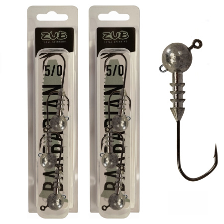 Джиг головка ZUB Barbarian (крючок 5\0) 20г.( упак. 3 шт)
