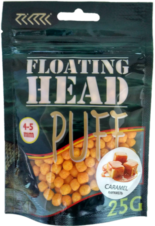 Плавающая насадка PUFF воздушное тесто 4-5 мм.КАРАМЕЛЬ жёлтый