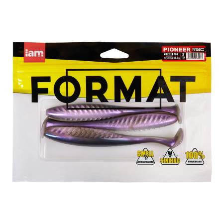 Силиконовая приманка FORMAT PIONEER 150mm (3шт.) цвет F24