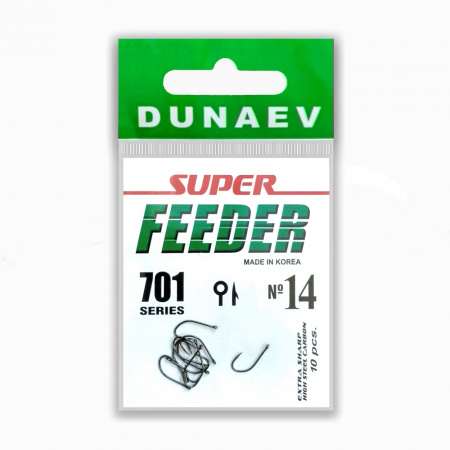 Крючок Dunaev Super Feeder 701 #14 (упак. 10 шт)