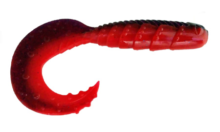 Приманка ZUB-HIBINA 180мм(7,1")-2шт, (цвет 021) фиолетовый верх-красный низ