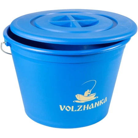 Ведро "Волжанка" пластиковое с крышкой и тазиком 25л