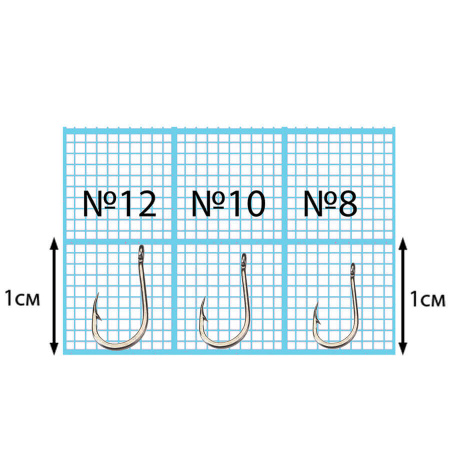 Крючок Dunaev Classic 214 # 8 (упак. 9 шт)
