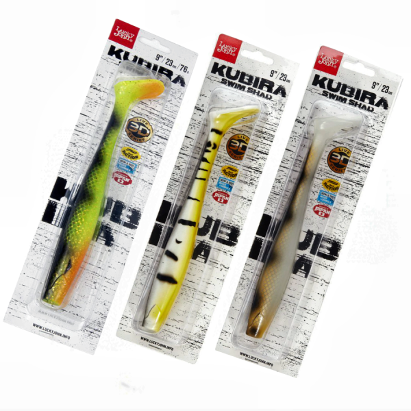Виброхвосты LJ 3D BBS Series KUBIRA SWIM SHAD 9,0in (22,86)/PG36 1шт.