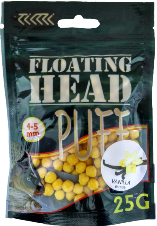 Плавающая насадка PUFF воздушное тесто 4-5 мм.ВАНИЛЬ жёлтый