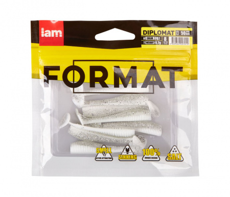 Силиконовая приманка FORMAT DIPLOMAT 50mm (8шт.) цвет F07