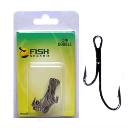 Крючок ДВОЙНОЙ "Живцовый", Ryder, №2/0, покрытие BN (7 шт.)