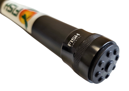 Рукоять для подсачека "DUNA" FISH CRYSTAL штекер, карбон спортивная 3 секции,(2,8м и 4,2м) 4,2 м.