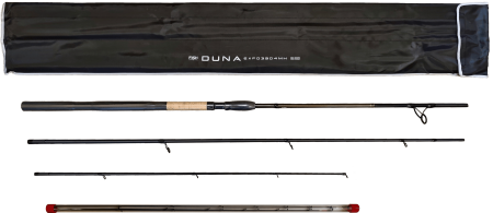 Удилище фидерное "DUNA" тест до 100GR,3,90м, 3+3 (2oz, 1,5oz ,1oz Carb.)Carb 30T+40T