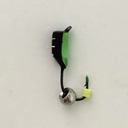 Столбик с белым шариком 2,5 мм ЧЕРНО-ЗЕЛЕНЫЙ