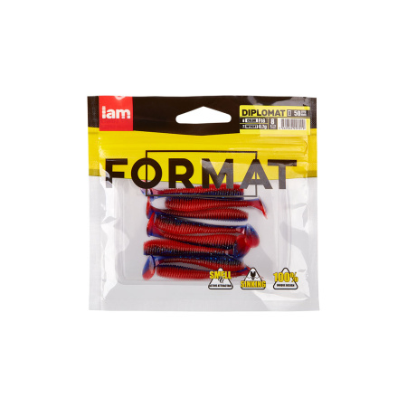 Силиконовая приманка FORMAT DIPLOMAT 50mm (8шт.) цвет F18