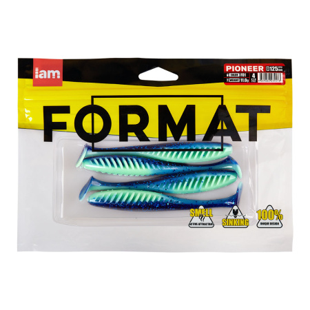 Силиконовая приманка FORMAT PIONEER 125mm (4шт.) цвет F01