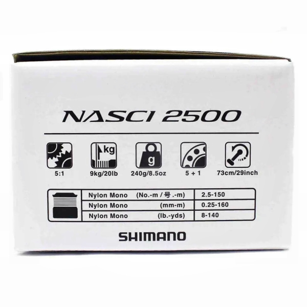 Катушка Shimano Nasci 2500 Катушка Shimano Nasci 2500