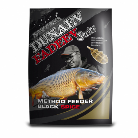 Прикормка "DUNAEV-FADEEV" 1кг Method Feeder Black Spice