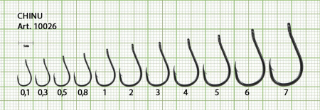 Крючок CHINU-RING №0.1 с ушком, покрытие BN (10 шт)