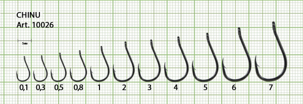 Крючок CHINU-RING №4 с ушком, покрытие BN (8 шт) Крючок CHINU-RING №4 с ушком, покрытие BN (8 шт)