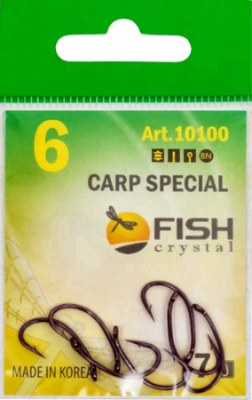 Крючок CARP SPECIAL №6 с ушком, покрытие BN (7 шт)