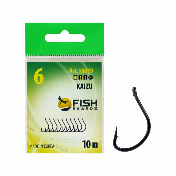 Крючок FS KAIZU №12 с ушком, покрытие BN (10 шт) Крючок FS KAIZU №12 с ушком, покрытие BN (10 шт)