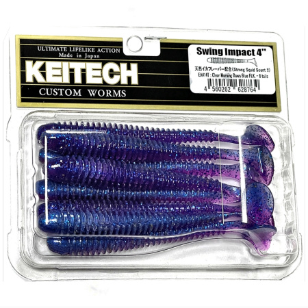 Приманка силиконовая Keitech Swing Impact 4" EA#04 Violet