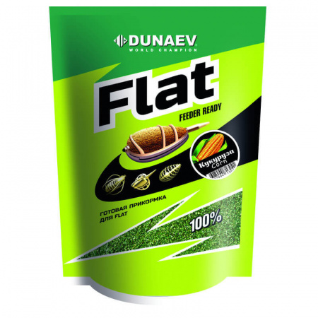 Прикормка Dunaev Flat Feeder Ready 1 кг. Кукуруза