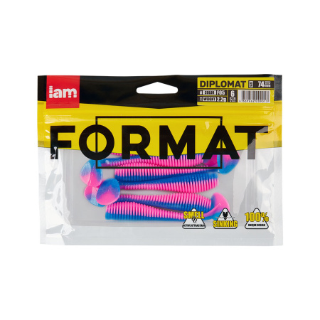 Силиконовая приманка FORMAT DIPLOMAT 74mm (6шт.) цвет F05