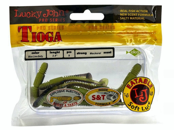 Виброхвосты съедоб. искусст. LJ Pro Series TIOGA 2.9in (07.40)/T53 7шт.