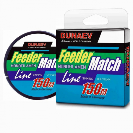 Леска Dunaev Feeder-Match Sinking Black 0.32мм 150м