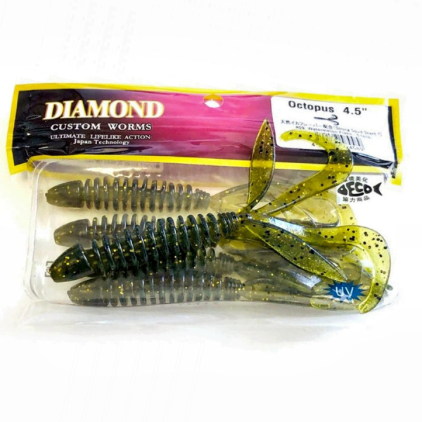 Силиконовая приманка DIAMOND Octopus 4.5" #09 Силиконовая приманка DIAMOND Octopus 4.5" #09