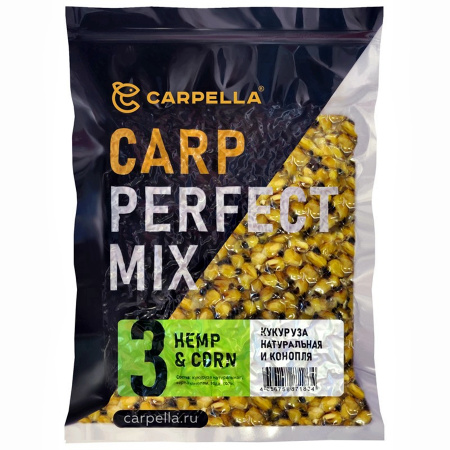 CARPELLA Микс №3, кукуруза натуральная с коноплей 1кг.