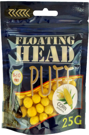 Плавающая насадка PUFF воздушное тесто 8-10 мм.КУКУРУЗА жёлтый