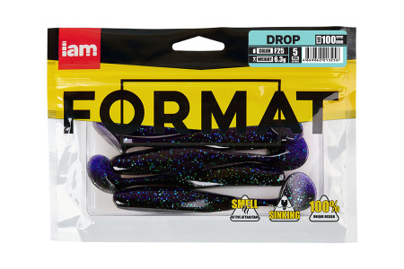 Силиконовая приманка FORMAT DROP 100mm (5шт.) цвет F25