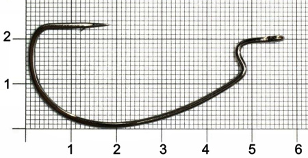 Крючки офсетные Gamakatsu WORM OFFSET EWG HOOKS BLACK разм. 5/0 5шт.