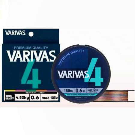 Плетеный шнур VARIVAS PE 4 150m 0.6 Marking