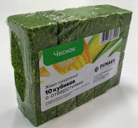 Жмых DUNAEV кукурузный  Чеснок 300г.