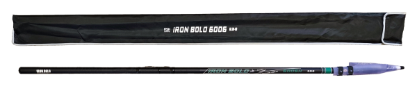 Удилище тел. с кольцами (болонское) "IRON BOLO" FISH CRYSTAL , длина 6 м (30-80Gr) CARBON 30T+40T