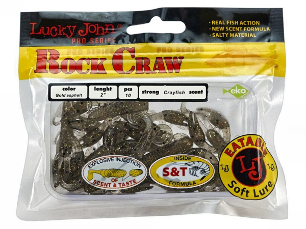 Твистер съедоб. исскуст. LJ Pro Series ROCK CRAW 2.0in S02