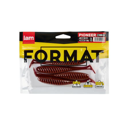 Силиконовая приманка FORMAT PIONEER 100mm (5шт.) цвет F21