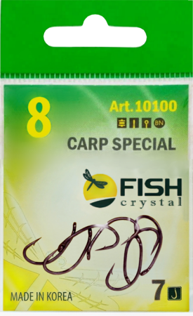 Крючок CARP SPECIAL №8 с ушком, покрытие BN (7 шт)