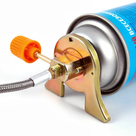 Газовая плитка мал. пьезо, ветрозащитная, шланг (цанг.)/50/